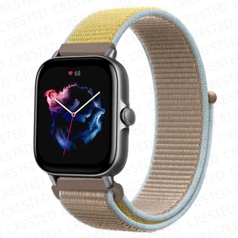 Nylon Sport Watch Band for Amazfit 20mm 22mm Strap