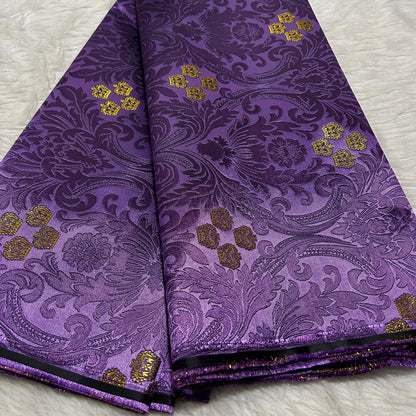 African Damask Lace Fabric Jacquard Brocade 2.5 or 5 Yards