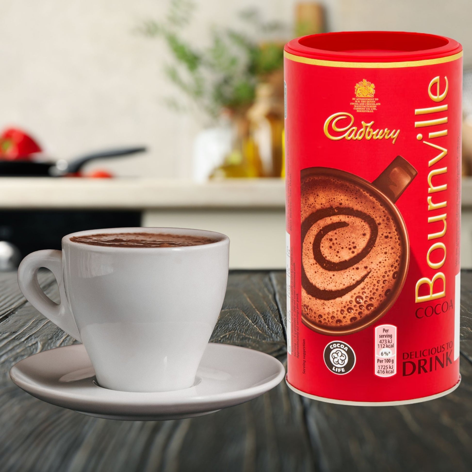 Rich cocoa powder for indulgent homemade hot chocolate