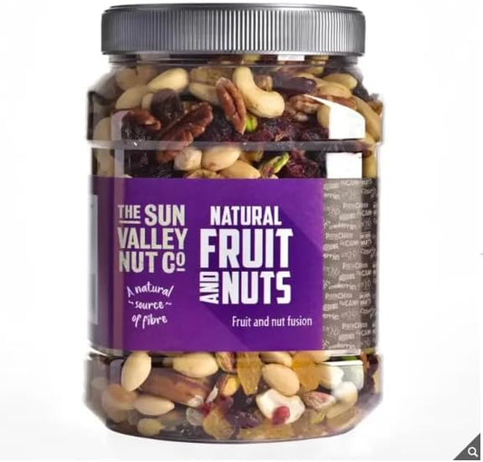 Sun Valley Natural Fruit & Nuts Selection 1.1kg – High in fibre, healthy and nutritious mix of dried fruits and nuts