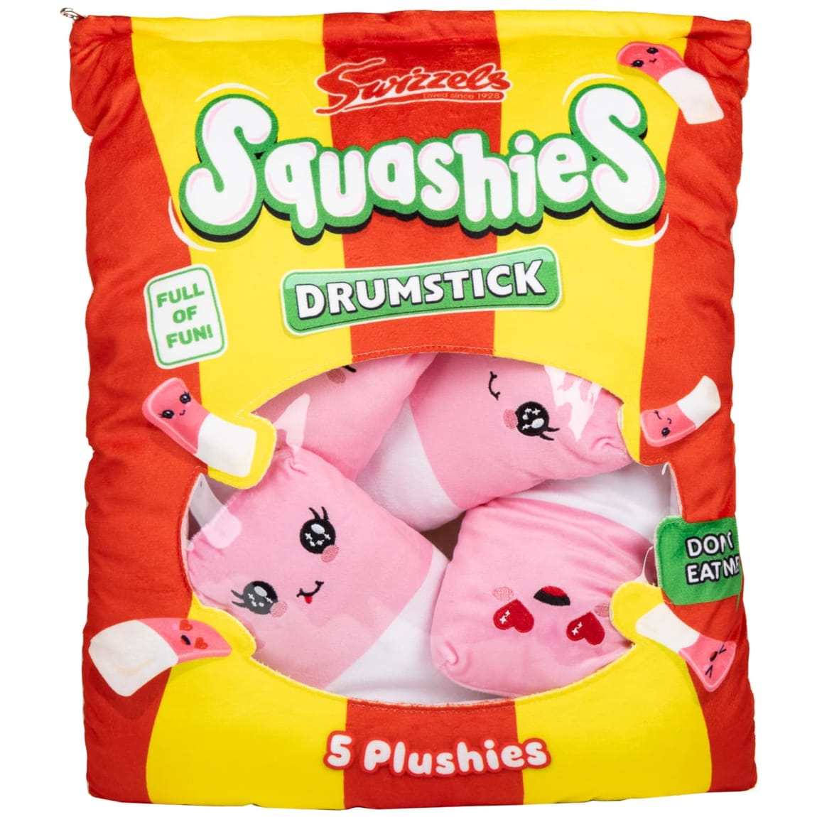 Swizzels Plushies Five Pack Love Hearts or Squashies Drumstick