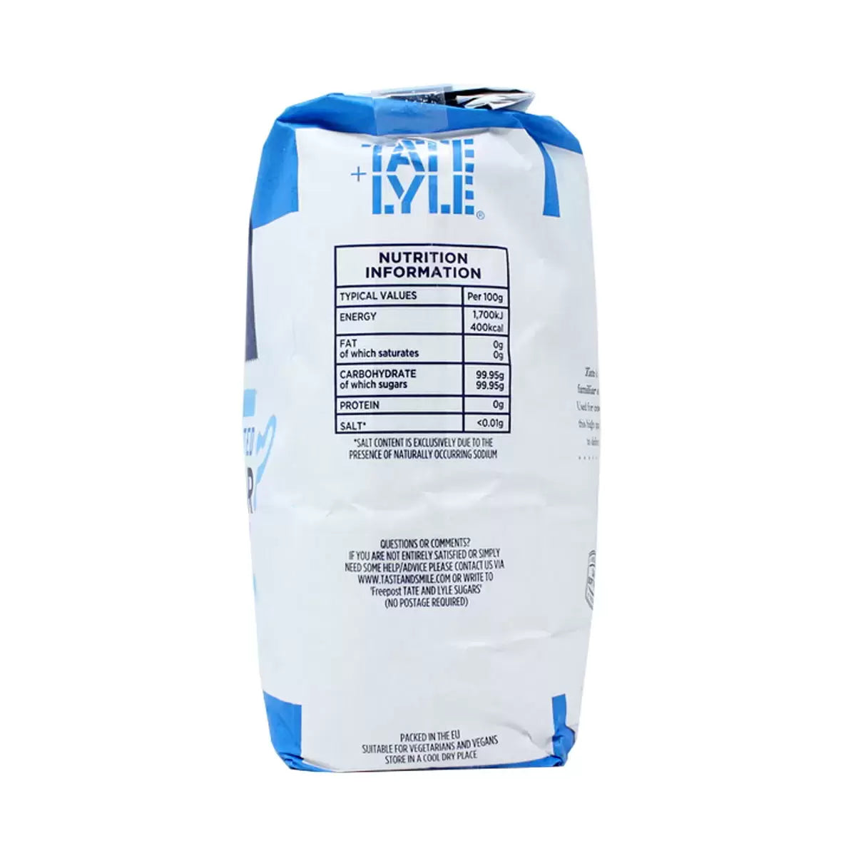 Tate & Lyle Granulated Sugar, 5kg back