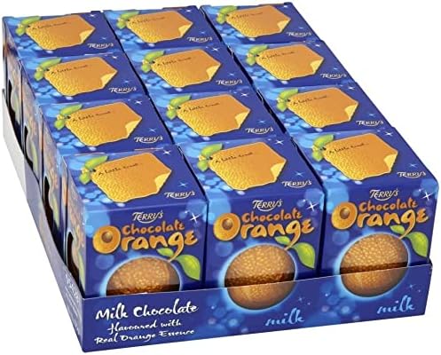 Terry's Chocolate Orange Bulk Case of 12 – Milk Chocolate with Orange Flavour, Perfect for Gifting & SharingTerry's Chocolate Orange Bulk Case of 12 – Milk Chocolate with Orange Flavour, Perfect for Gifting & Sharing