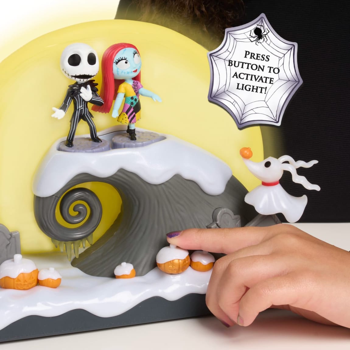 Nightmare Before Christmas Jack & Sally Light-Up Display Set