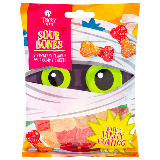Tricky Treats Gummy Sweets 140g – Sour Bones & Tangy Insects