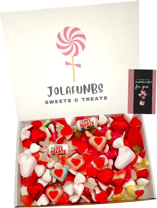 Ultimate Pick And Mix Love Hearts Retro Sweets Gift Box Bulk