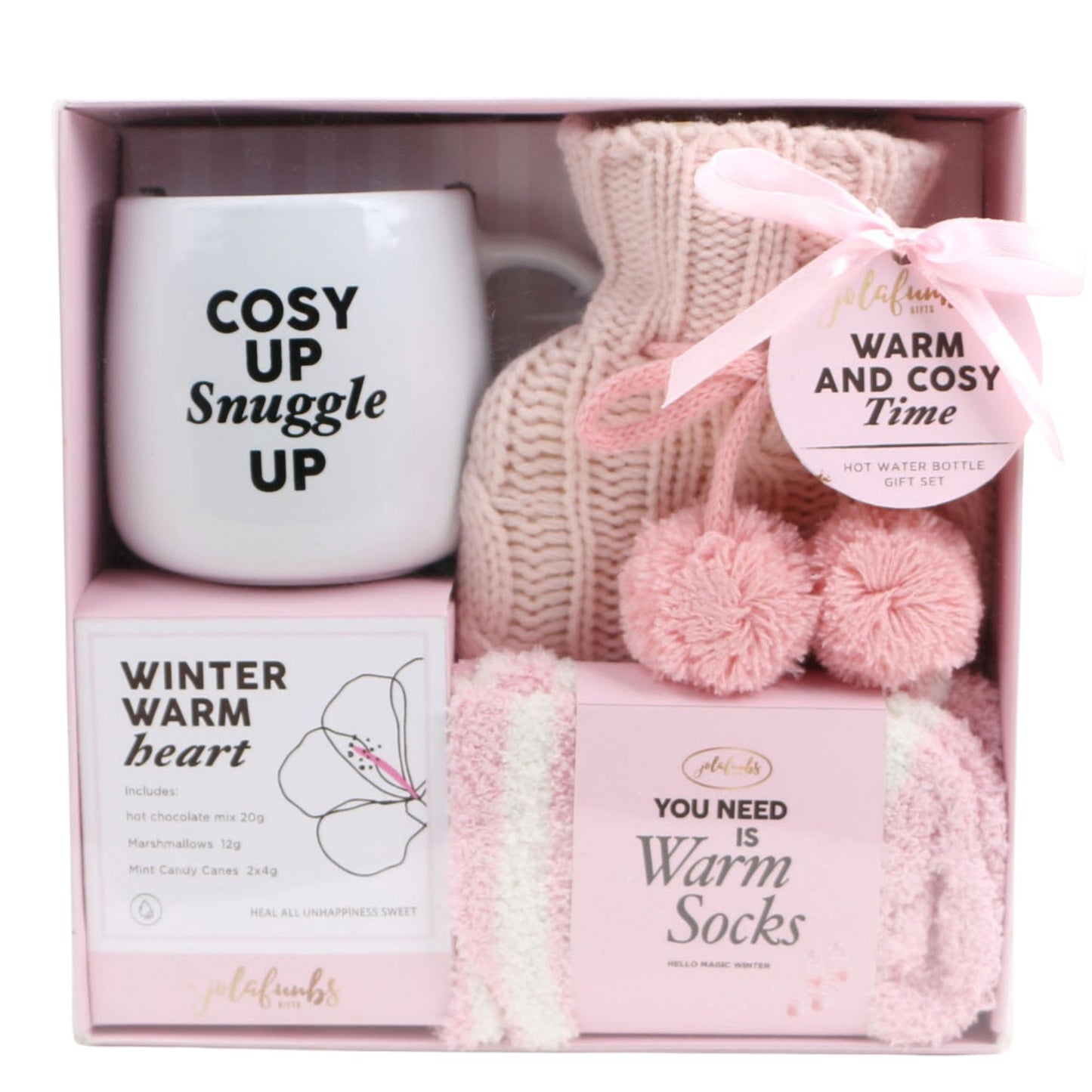 JOLAFUNBS Luxury Hot Water Bottle Gift Set