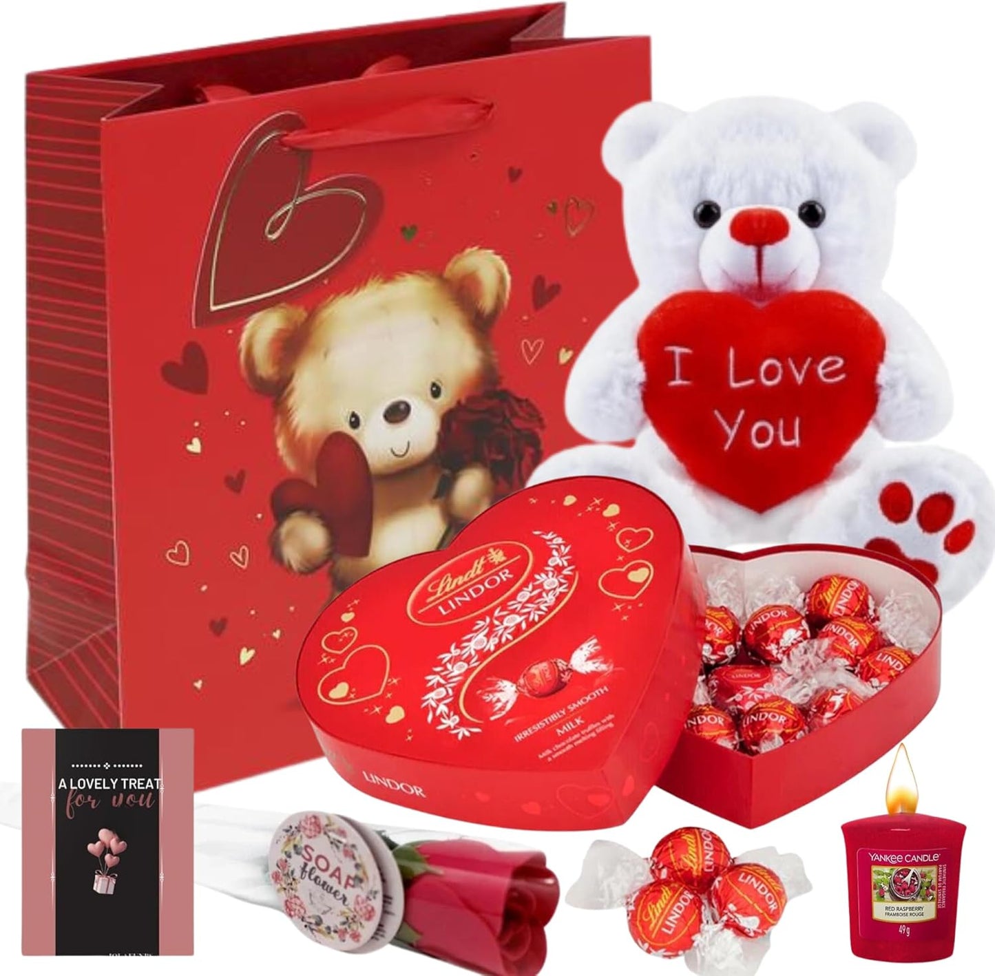 Valentines Day Hamper Include Lidor Chocolate Box