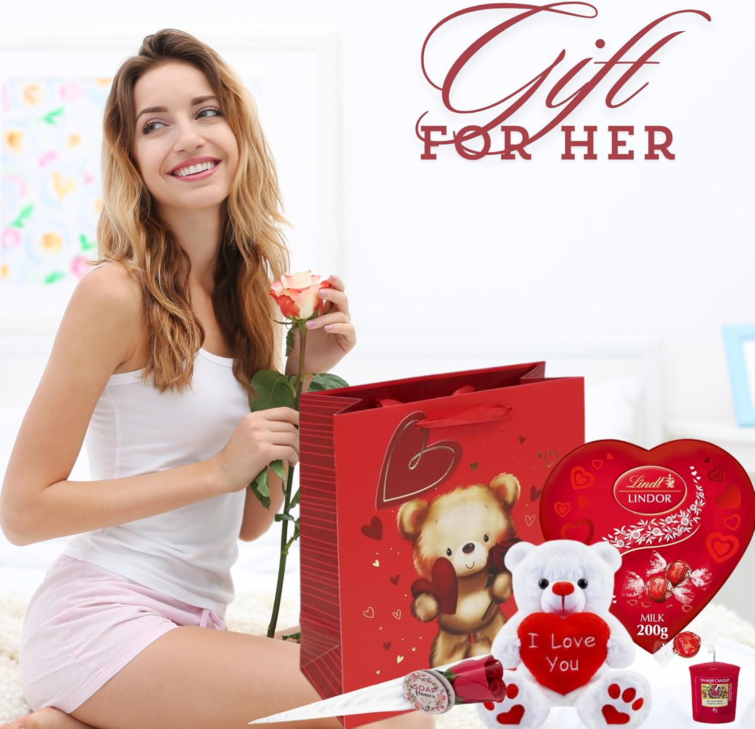 Valentines Day Hamper Include Lidor Chocolate Box 2