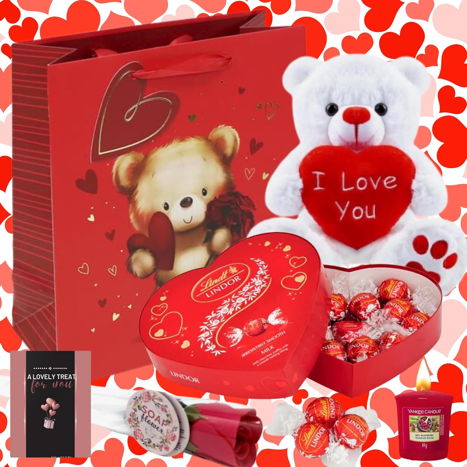 Valentines Day Hamper Include Lidor Chocolate Box 3