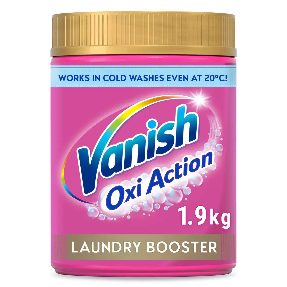 Vanish Gold Oxi Action Powder Fabric Stain Remover, 1.9kg front