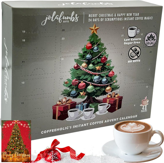 Vegan Instant Coffee Advent Calendar 2025 with 24 sachets