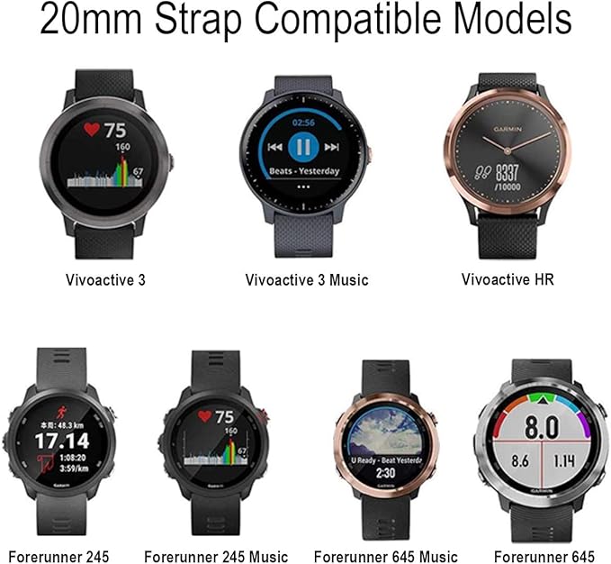 Garmin 20mm Silicone Sport Strap Venu 3/Forerunner Band
