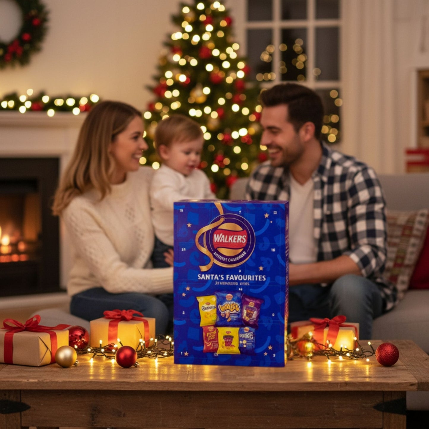Walkers Advent Calendar Blue – Santa’s Favourite Treats