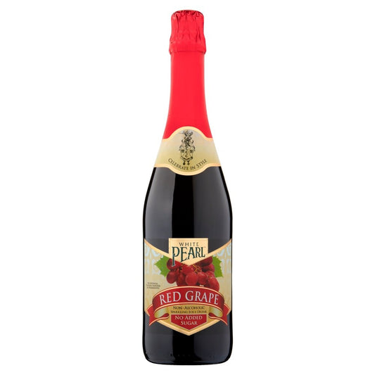 White Pearl Red Grape Non-Alcoholic Sparkling Juice Drink 750ml × 6