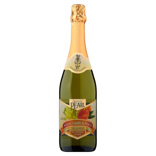 White Pearl White Grape & Peach Non-Alcoholic Sparkling Juice Drink 
750ml × 6