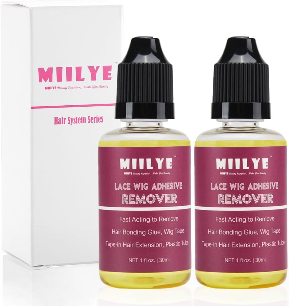 Wig Glue Remover Pack of 2 | Lace Front Wig & Tape Extension Adhesive Remover