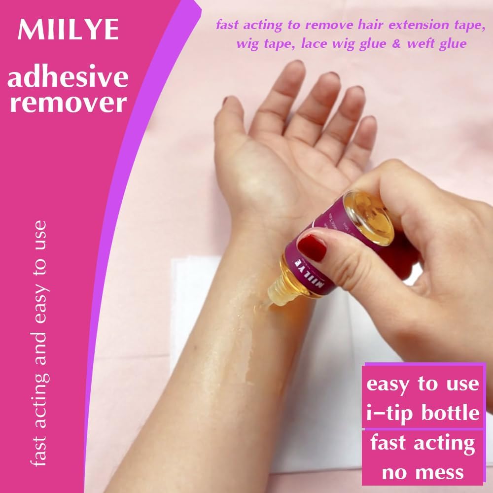 Wig Glue Remover Pack of 2 | Lace Front Wig & Tape Extension Adhesive Remover