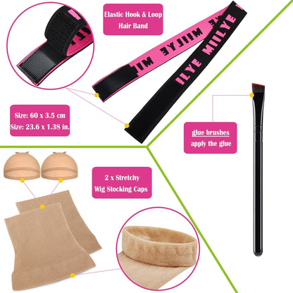 Wig Glue for Front Lace Wigs & Remover Set | Waterproof Invisible Lace Adhesive