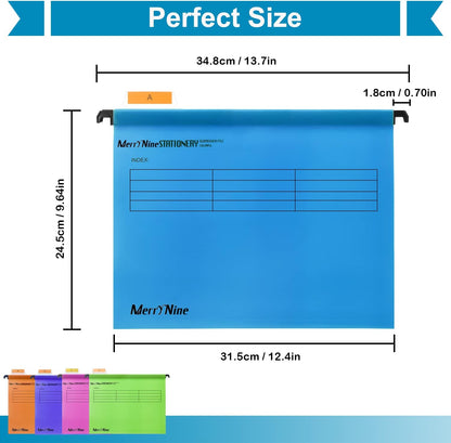 Colourful A4 suspension folders for school or work