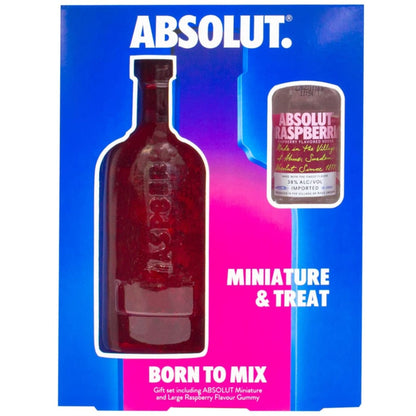Absolut Raspberri Vodka and Giant Raspberry Gummy Gift Set