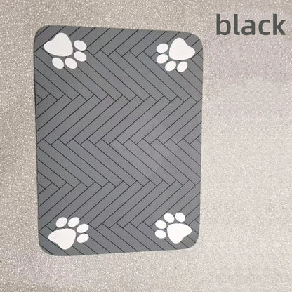 Absorbent waterproof pet feeding mat for dogs and cats with non-slip rubber backing – product view 6
