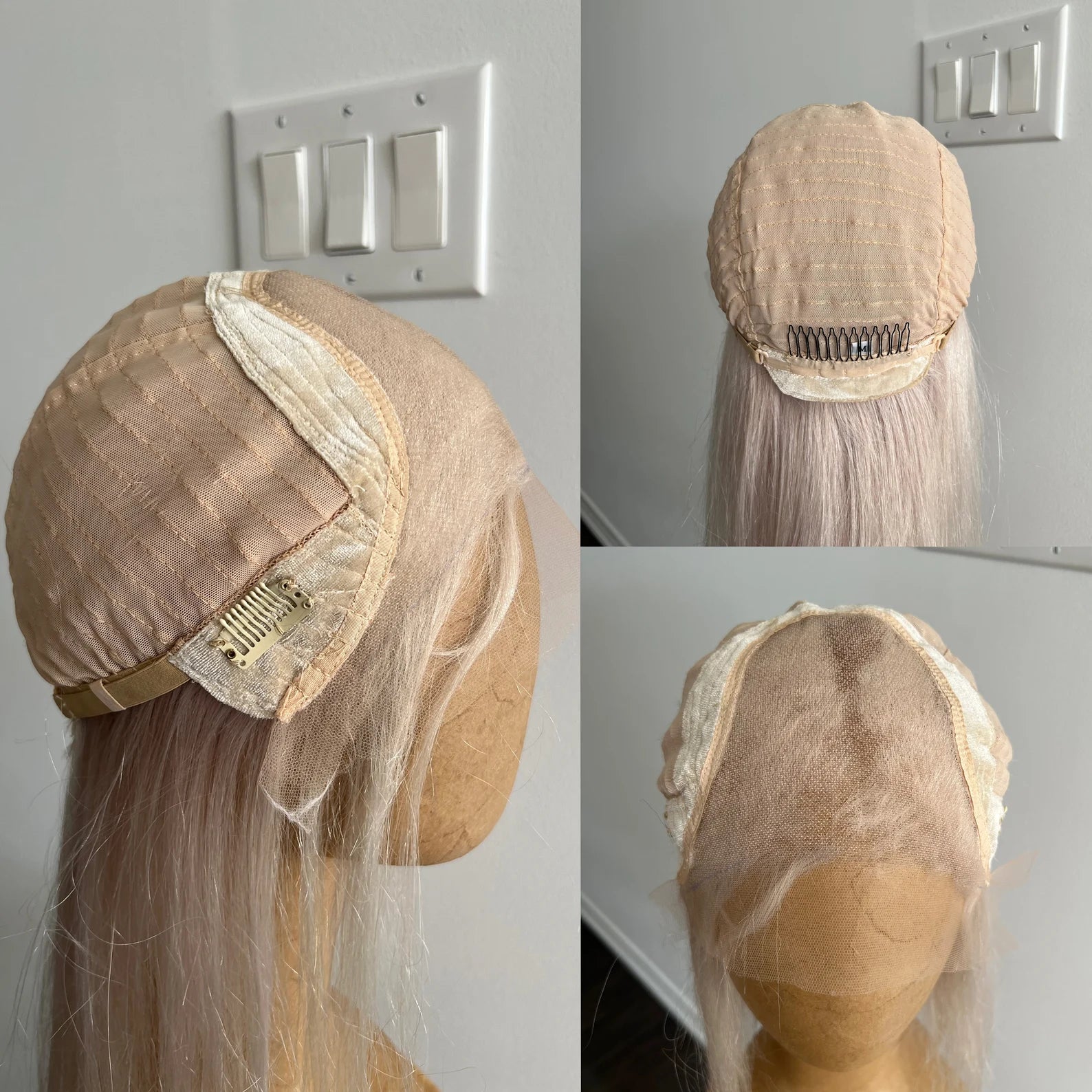 Adjustable strap wig cap for secure and tailored fit