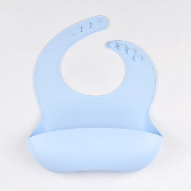 Adjustable toddler bib with comfortable neck fit