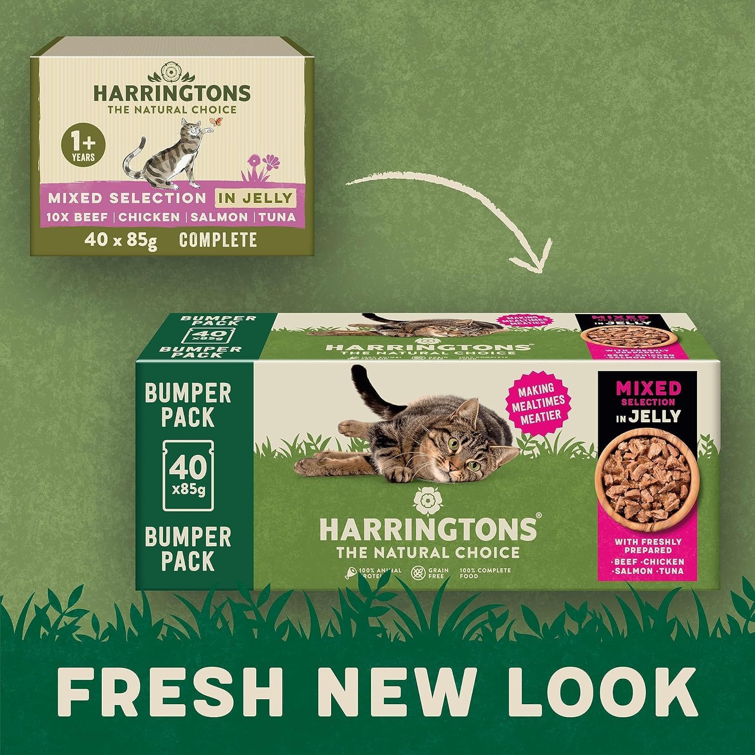 harringtons adult cat food grain free 85g