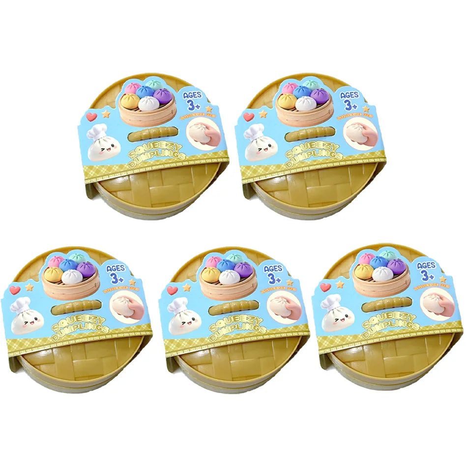 Dumpling fidget toy random 5pcs 6pcs pack collectible set