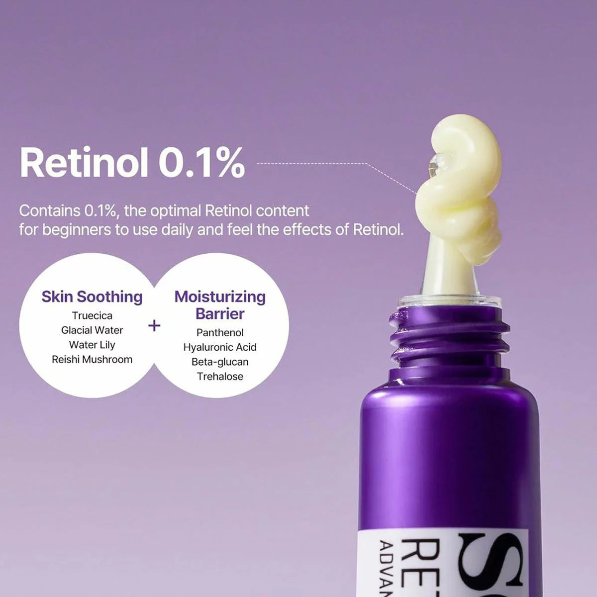 Triple retinoid eye cream with Retinol, Retinal, and Bakuchiol