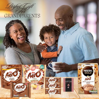 Snack gift box featuring Aero bubbly chocolate bars