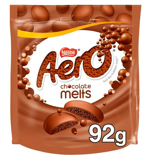 Aero Melts 92g – creamy milk chocolate buttons with airy texture