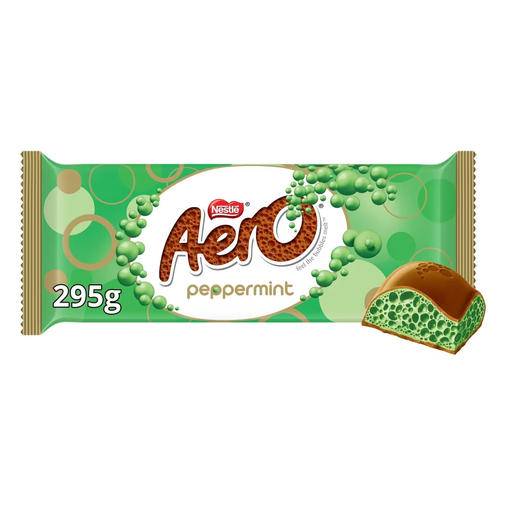 Aero Peppermint Milk Chocolate Giant Bar 295g for gifting