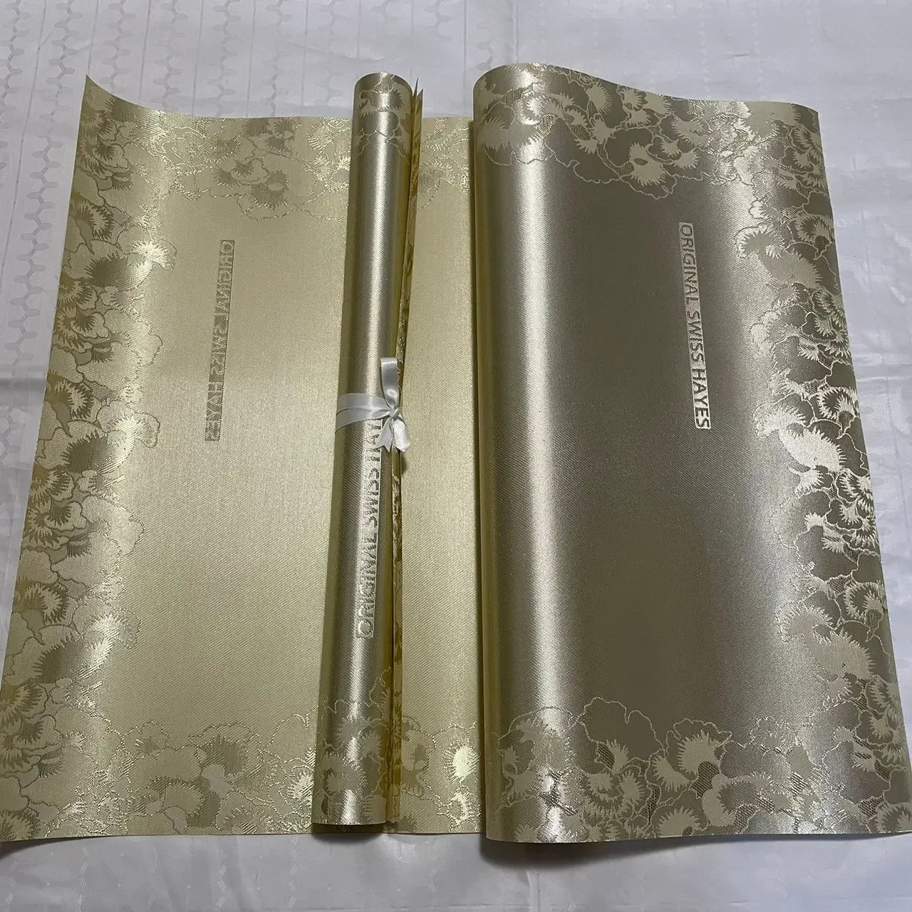 Durable polyester African head tie material design