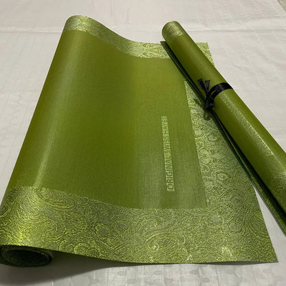 Elegant dobby brocade fabric for bridal gele styling