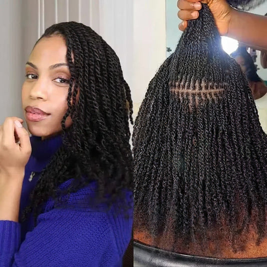 Afro kinky curly bulk hair 50g human hair bundle