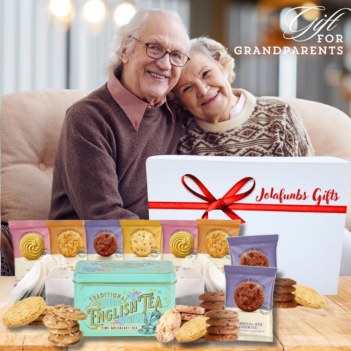 Afternoon tea gift set in white hamper box