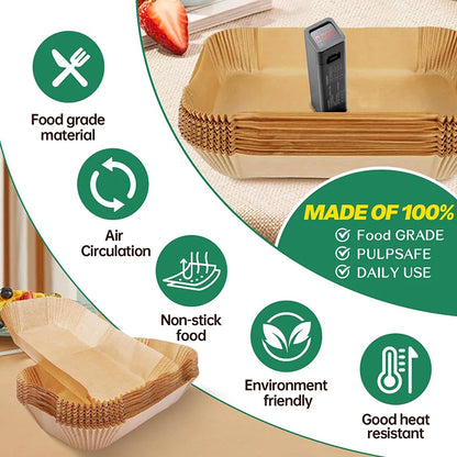 Waterproof nonstick air fryer liners