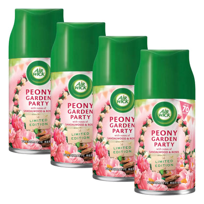 Air Wick Freshmatic Max Peony Garden Refill 4 x 250ml – long-lasting floral fragrance