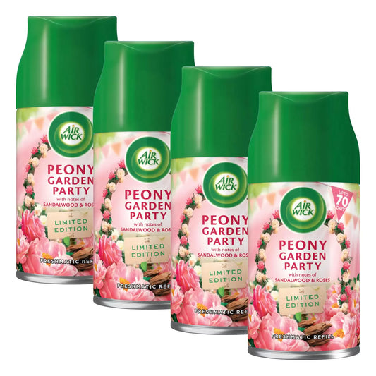 Air Wick Freshmatic Max Peony Garden Refill 4 x 250ml – long-lasting floral fragrance
