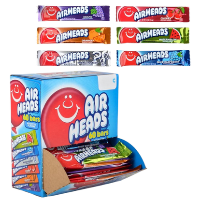 Airheads mixed flavour chewy sweets display box