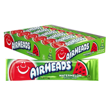 Pack of 36 Airheads Watermelon Chewy Candy 16g each