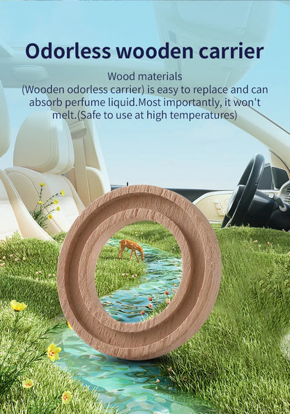 Plastic and alloy rotating car diffuser