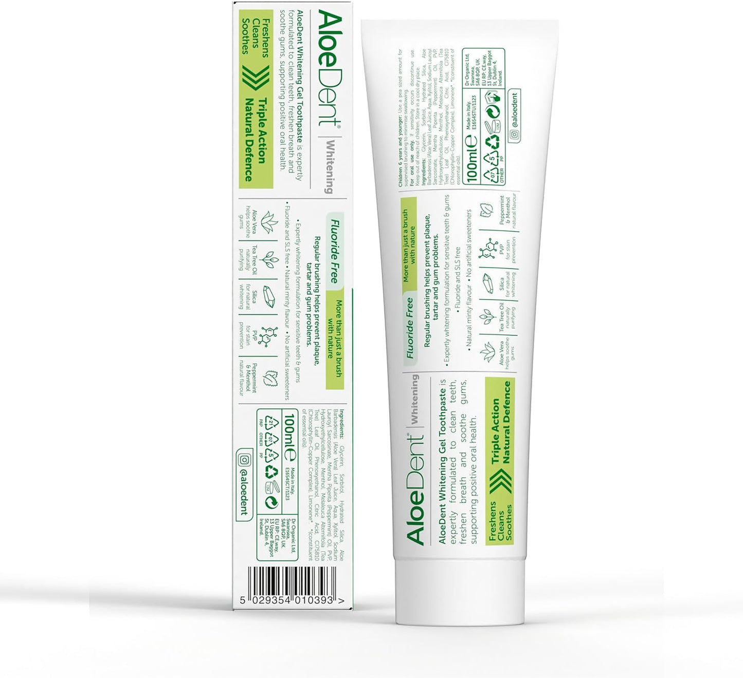 Aloe vera toothpaste for healthy gums