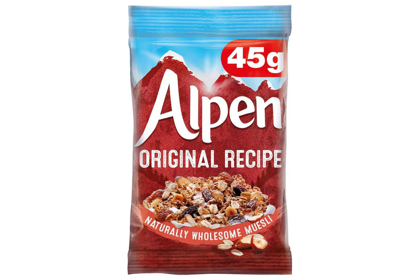 Nutritious breakfast with wholegrain wheat flakes and rolled oats