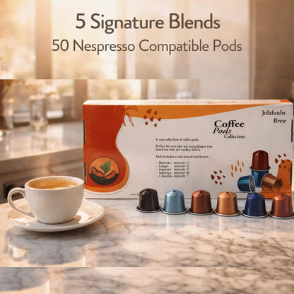 Gourmet coffee capsule selection for coffee lovers