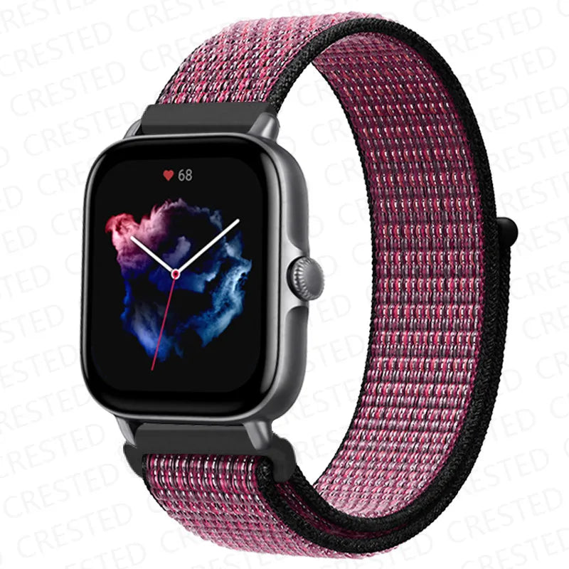 Lightweight woven smartwatch band for long lasting comfort