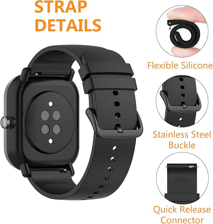 Quick release 20mm smartwatch replacement band
