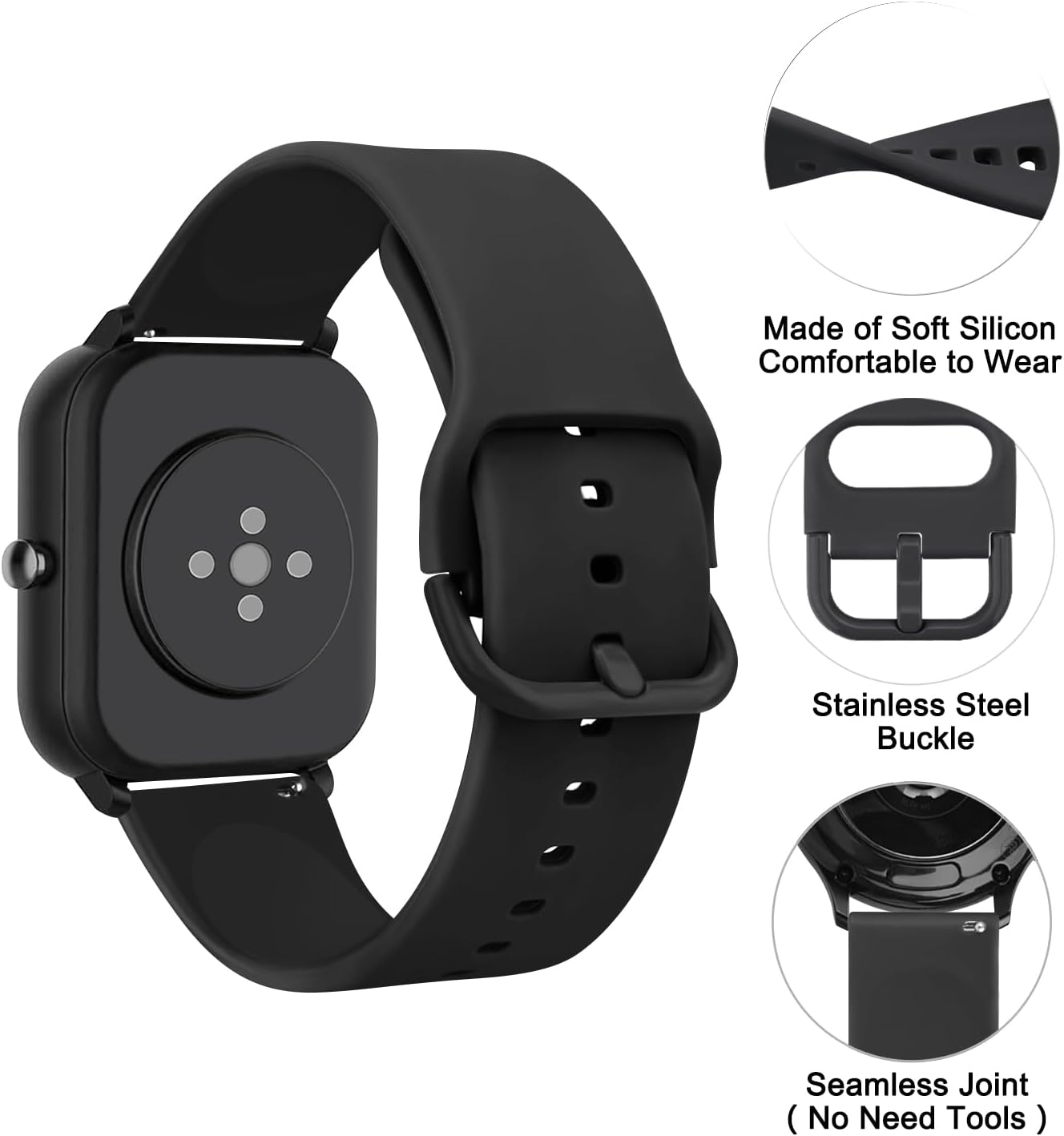 Comfortable sport watch band for Amazfit GTR 42mm models